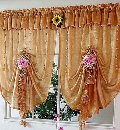 Сшить красивый ламбрекен на кухню 75