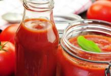 Homemade ketchup from tomato juice, recipe for how to make tomato paste for the winter