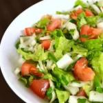 Salad with Chinese cabbage and cucumber and tomato Chinese cabbage egg cucumber tomato