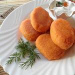 Delicious carrot cutlets