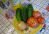 Cucumber tomato salad for the winter recipes for home