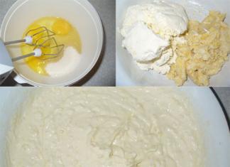 Cottage cheese casserole with porridge in a slow cooker